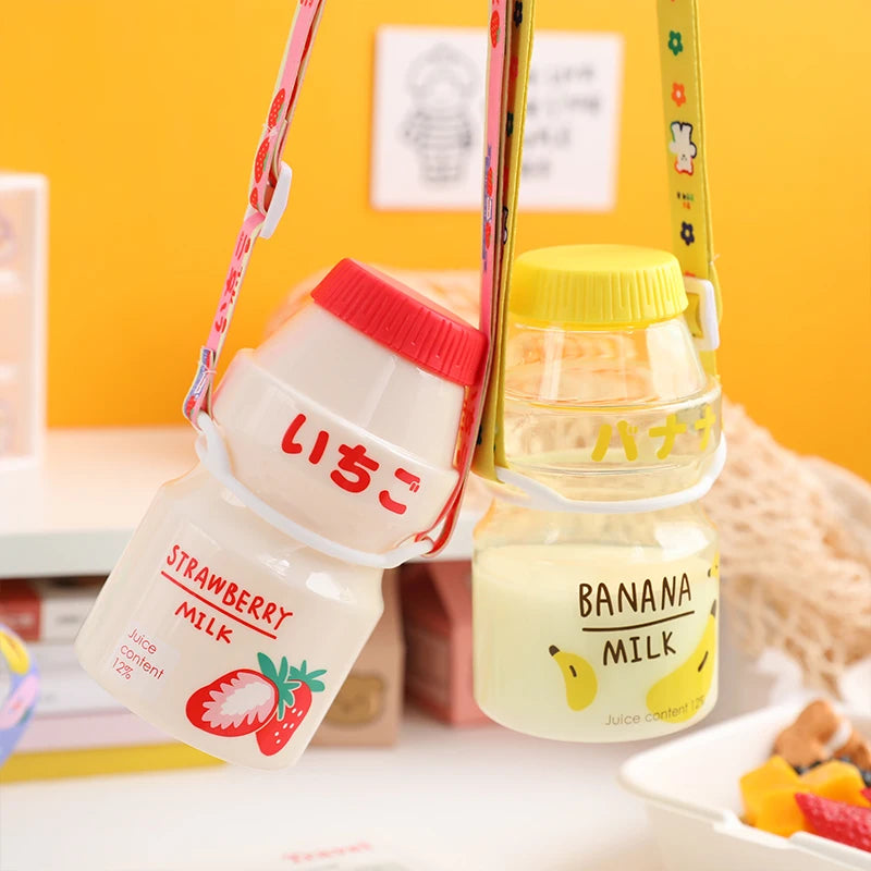480ml Cute Fruit Water Bottle BPA Free Strawberry Drink Cup