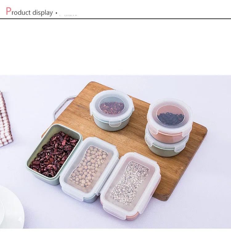 Plastic Lunch Box Bento Container Leakproof Fruit Salad Storage Box