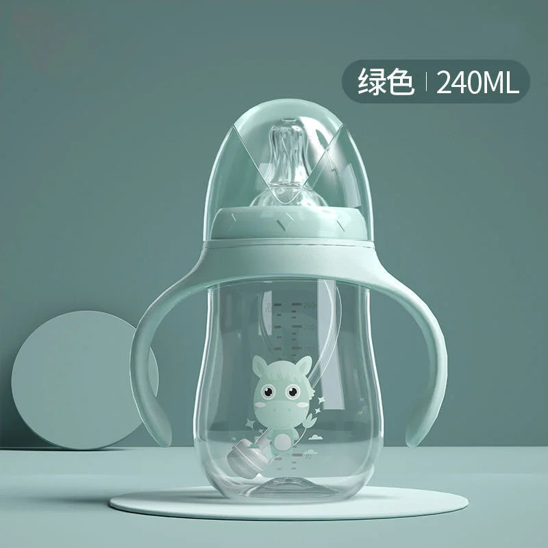 BPA Free Baby Feeding Bottle Wide-Caliber Straw Cup