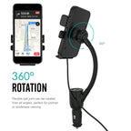 Car Phone Holder with Charger - Wireless Charging Mount