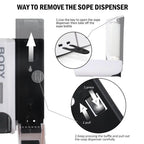 350ML Wall Mounted Soap Dispenser Shower Shampoo & Liquid Soap Container