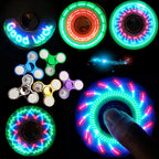 Fidget Spinner LED Light Up Toy for Kids Glow in Dark