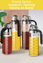 Glass Seasoning Bottle Dispenser Oil, Vinegar & Spice Storage Kitchen Tool