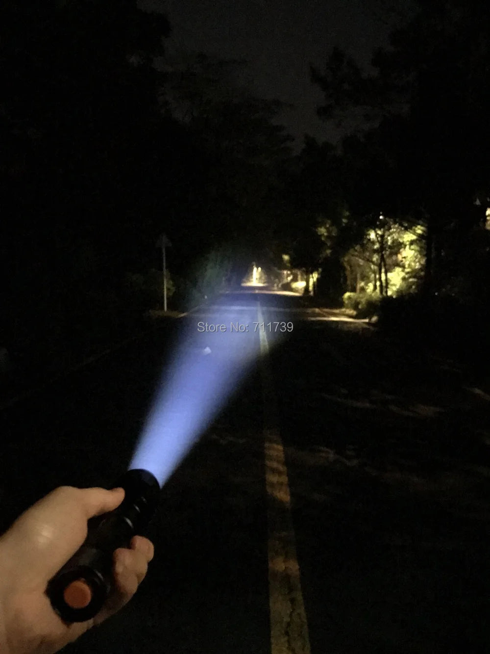 Powerful LED Rechargeable Flashlight Zoomable Torch Lamp