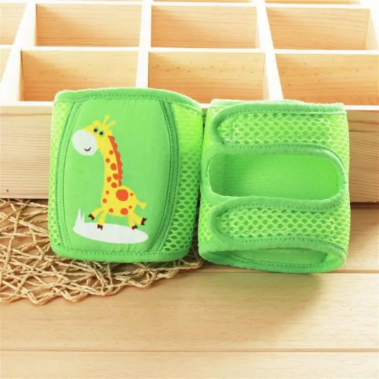 Baby Knee Pads Adjustable Cute Bunny & Giraffe Crawling Protector