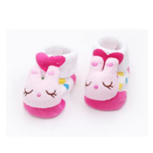 Newborn Baby Anti-Slip Socks UK – Cotton Animal Cartoon Slippers