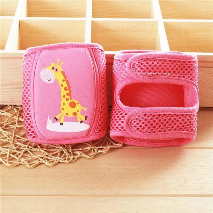 Baby Knee Pads Adjustable Cute Bunny & Giraffe Crawling Protector