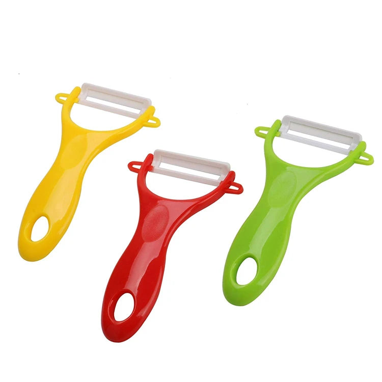 LMETJMA Ceramic Peeler KC0113 Vegetable & Fruit Kitchen Peeler