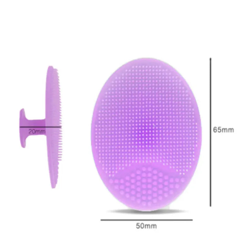 Soft Silicone Facial Cleansing Brush Baby Bath Massage Scrubber