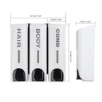 350ML Wall Mounted Soap Dispenser Shower Shampoo & Liquid Soap Container
