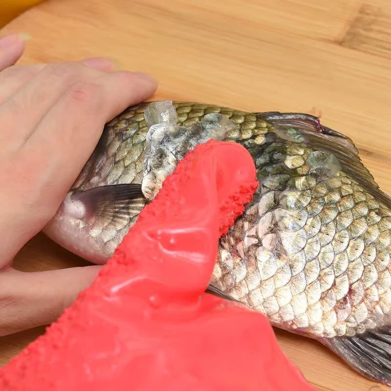 Silicone Potato Peeling Gloves Kitchen Cleaning Gloves