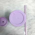 Double Wall Skinny Tumbler 473ml/480ml Cup with Straw & Lid