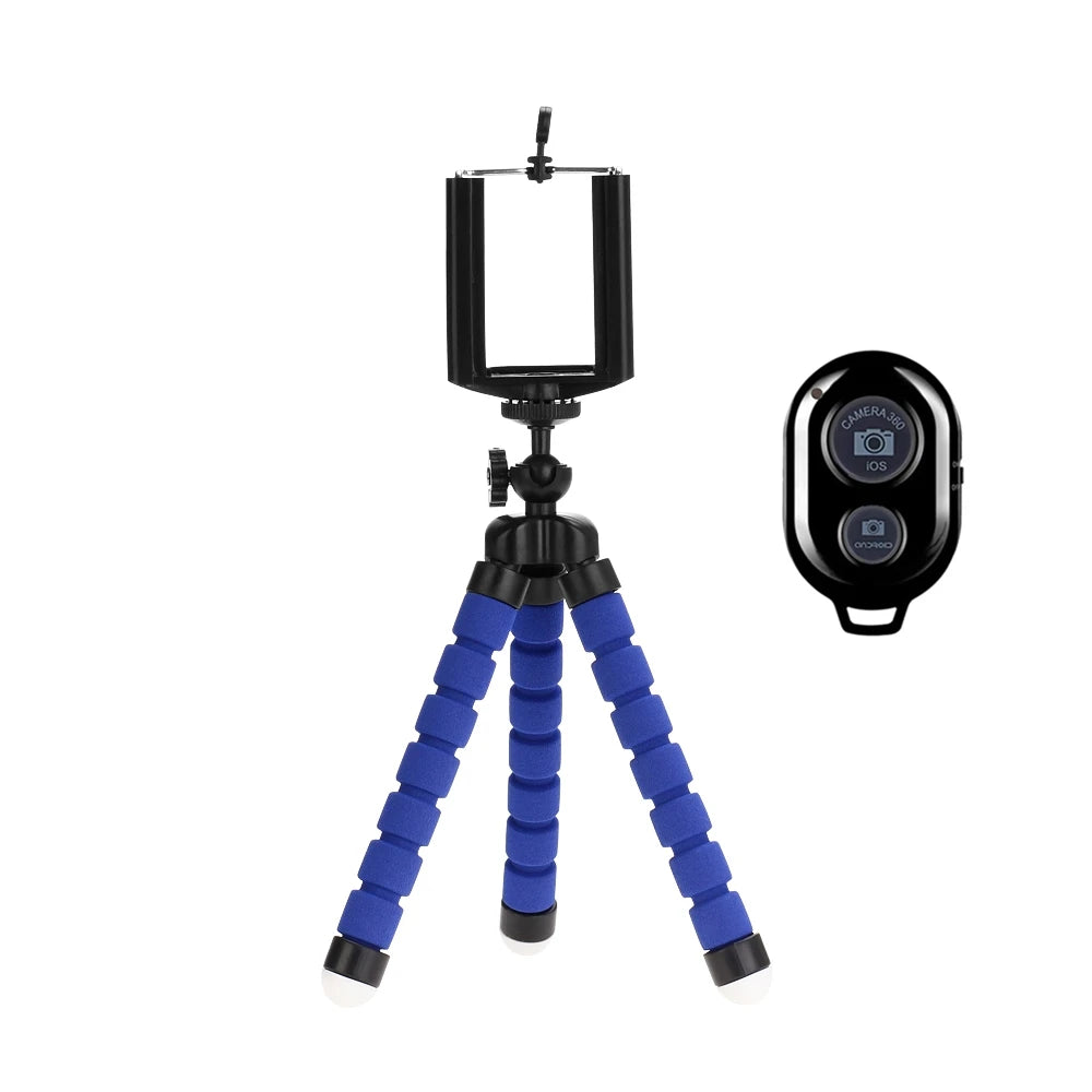 Mini Tripod Stand for Smartphone Flexible Octopus Stand Camera Holder with Clip