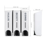 350ML Wall Mounted Soap Dispenser Shower Shampoo & Liquid Soap Container