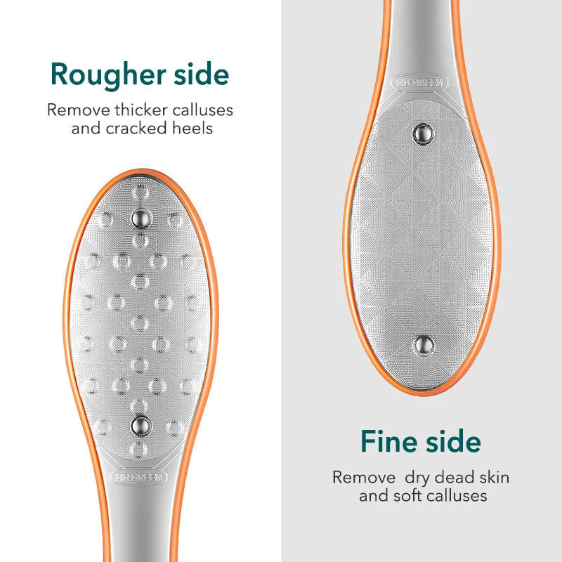 Stainless Steel Pedicure Foot File Callus Remover Tool Set