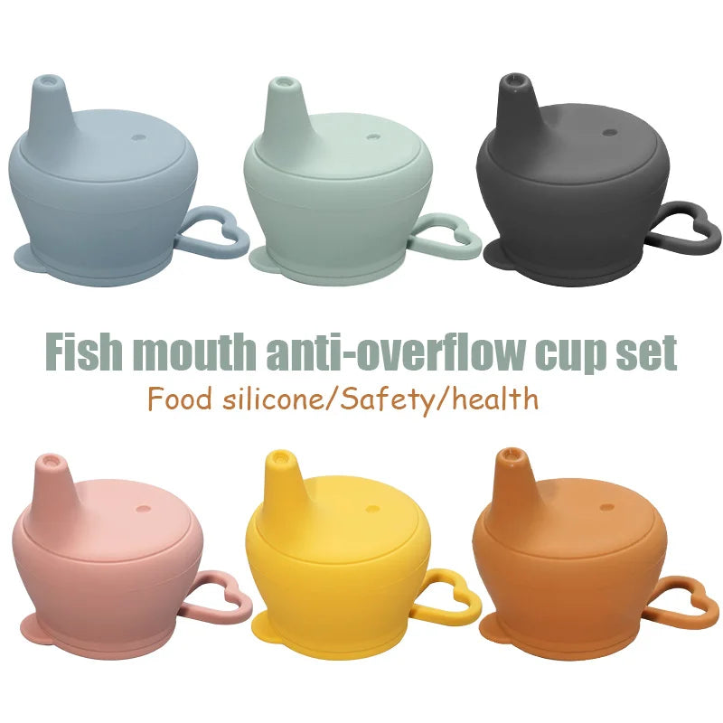 Silicone Baby Feeding Cup Toddler Sippy Drinkware