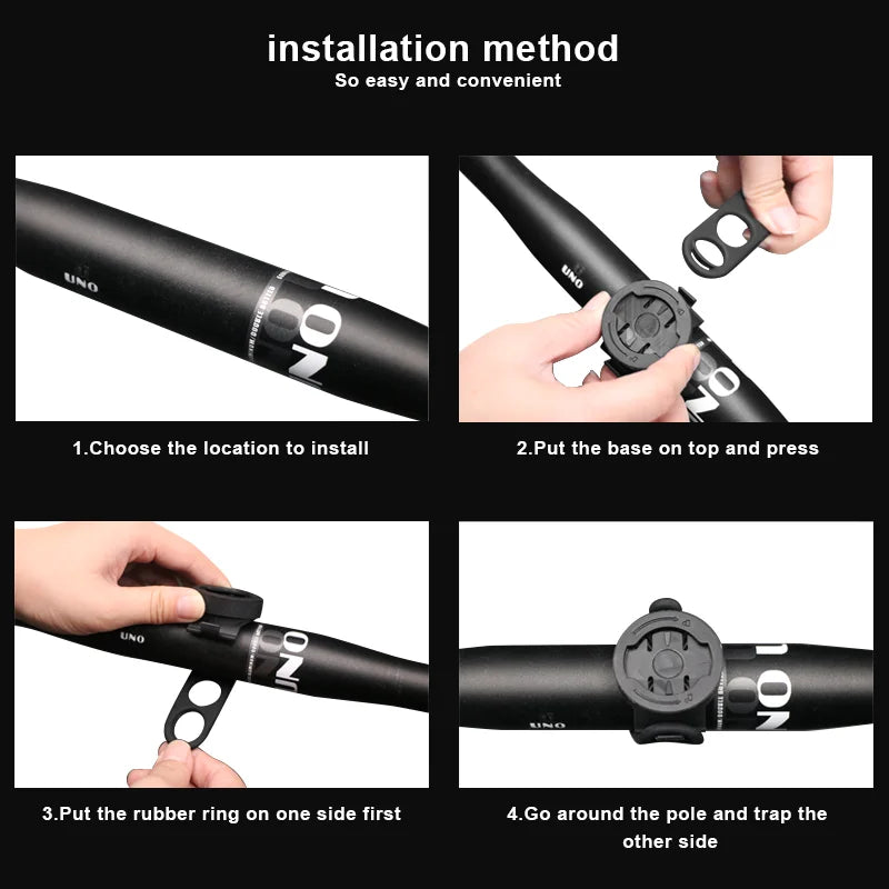 Bike Computer Mount 360° Rotating GPS Handlebar Holder MTB Road