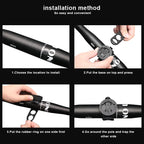 Bike Computer Mount 360° Rotating GPS Handlebar Holder MTB Road