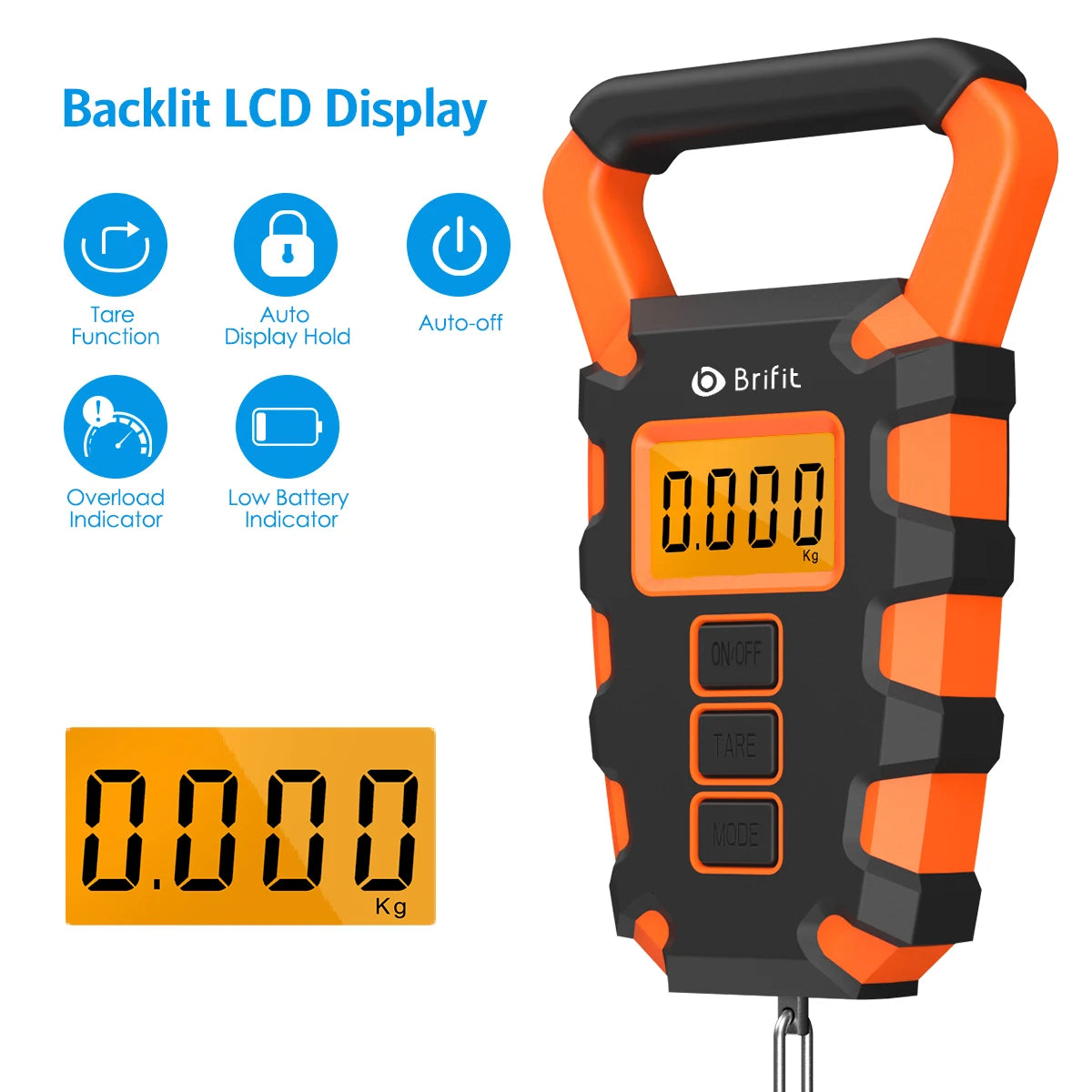 50KG Digital Fishing Scale Luggage & Hanging Scale