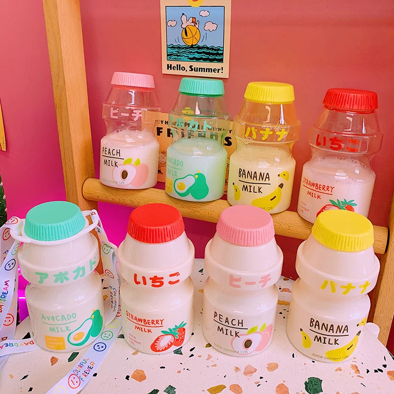 480ml Cute Fruit Water Bottle BPA Free Strawberry Drink Cup