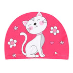 Kids Cartoon Swimming Cap Elastic Fabric Swim Hat