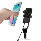 Car Phone Holder with Charger - Wireless Charging Mount
