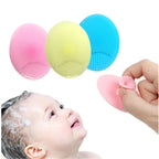 Soft Silicone Facial Cleansing Brush Baby Bath Massage Scrubber