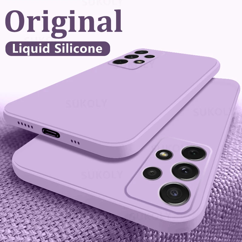 Liquid Silicone Soft Case for Samsung Galaxy S22 S23 S24 S25 S26 5G