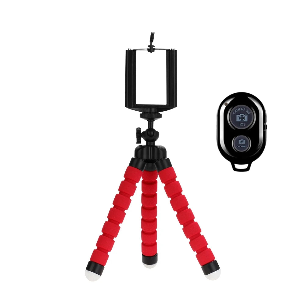 Mini Tripod Stand for Smartphone Flexible Octopus Stand Camera Holder with Clip