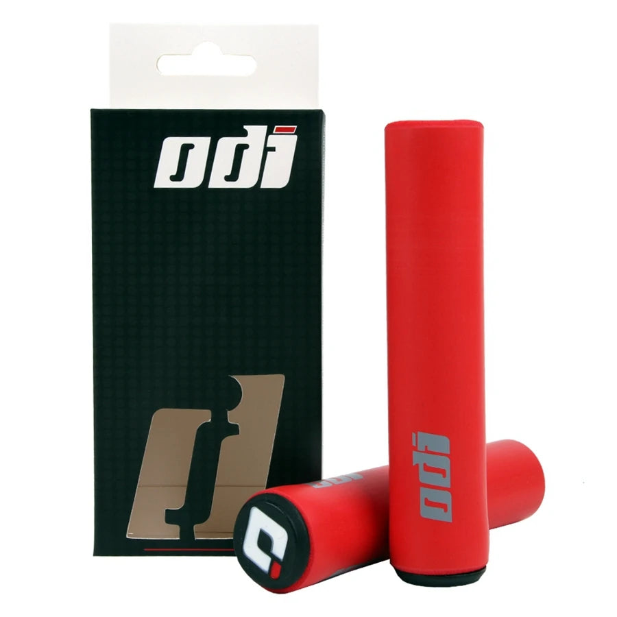 ODI MTB Handlebar Grips Ultra Light Anti Slip Silicone Foam with Plugs