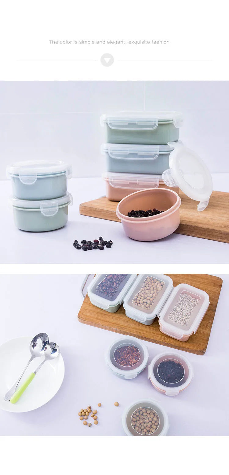 Plastic Lunch Box Bento Container Leakproof Fruit Salad Storage Box