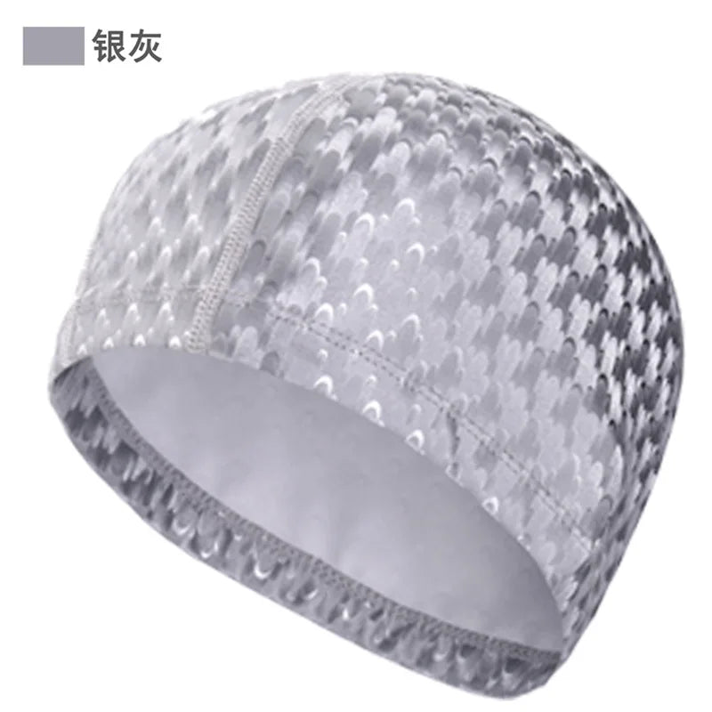 Professional PU Swimming Cap Waterproof Non-Slip Swim Hat