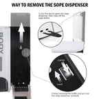 350ML Wall Mounted Soap Dispenser Shower Shampoo & Liquid Soap Container