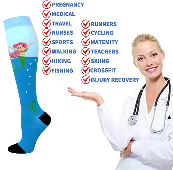 Compression Socks Men Women Circulation Running Nursing Support