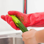 Silicone Potato Peeling Gloves Kitchen Cleaning Gloves
