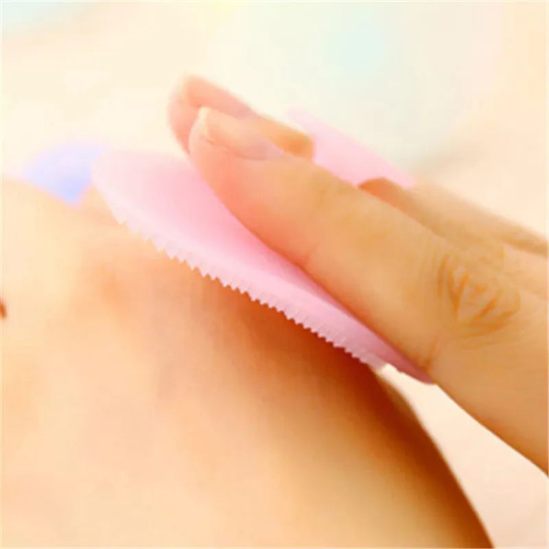 Soft Silicone Facial Cleansing Brush Baby Bath Massage Scrubber