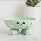 Cartoon Smiley Soap Box – Hand Shape Drain Soap Holder for Bathroom