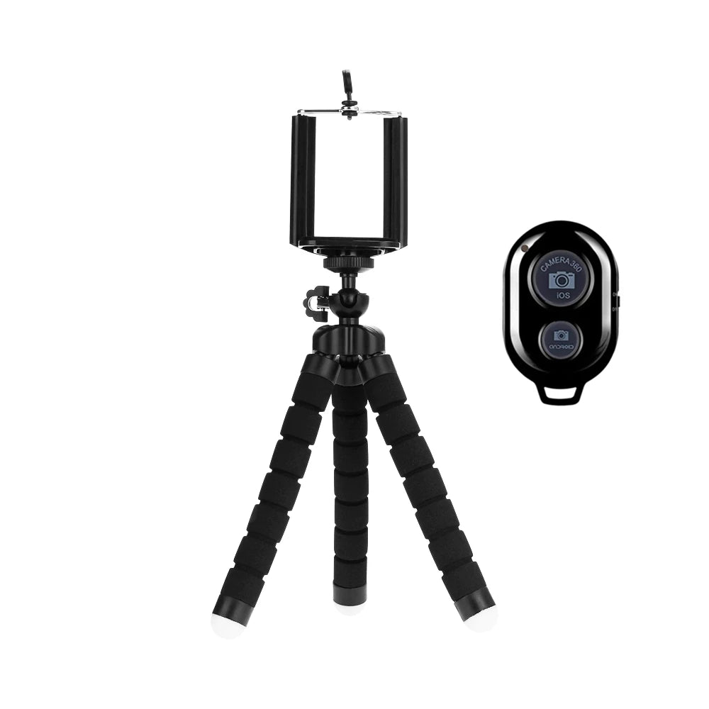 Mini Tripod Stand for Smartphone Flexible Octopus Stand Camera Holder with Clip