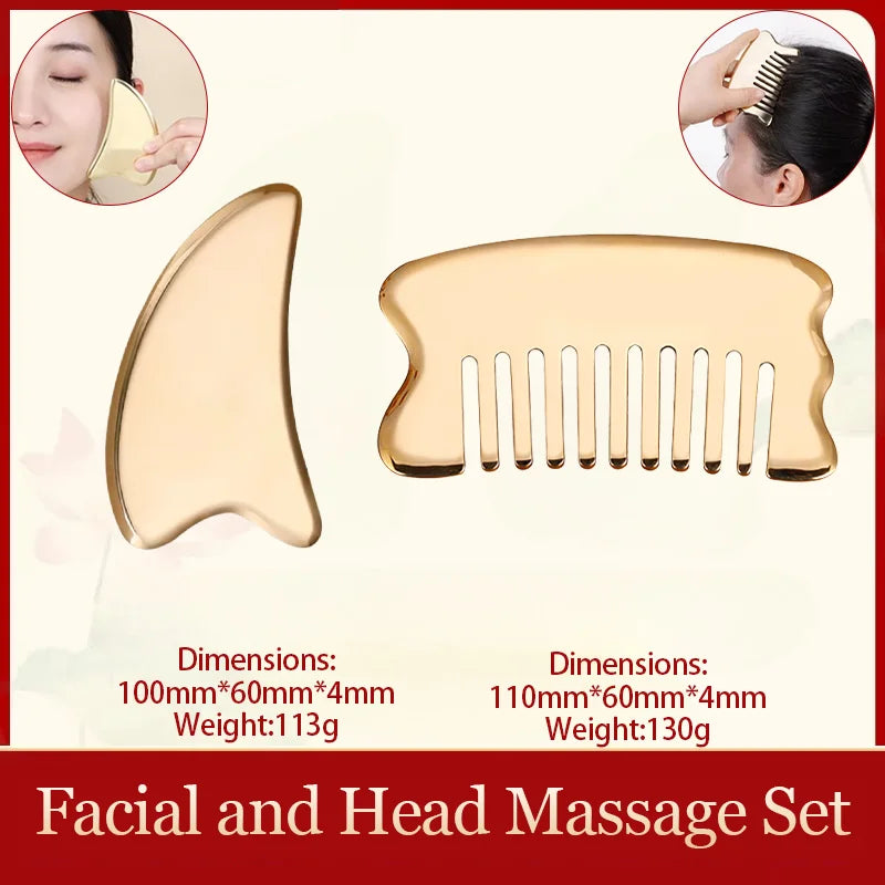 Kansa Wand Guasha Face Massager UK Facial Massage Tool