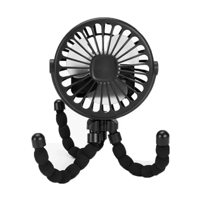 Portable PennyHaul mini USB rechargeable stroller fan with adjustable settings and compact design for on-the-go cooling.
