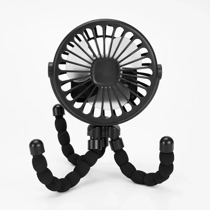 Portable PennyHaul mini fan with USB rechargeable, compact design, ideal for strollers and on-the-go cooling.