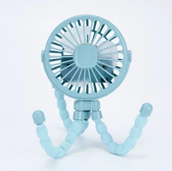 Multi-Functional Stroller Mini Fan USB Rechargeable Portable Fan