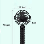 Multi-Functional Stroller Mini Fan USB Rechargeable Portable Fan