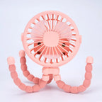 Multi-Functional Stroller Mini Fan USB Rechargeable Portable Fan
