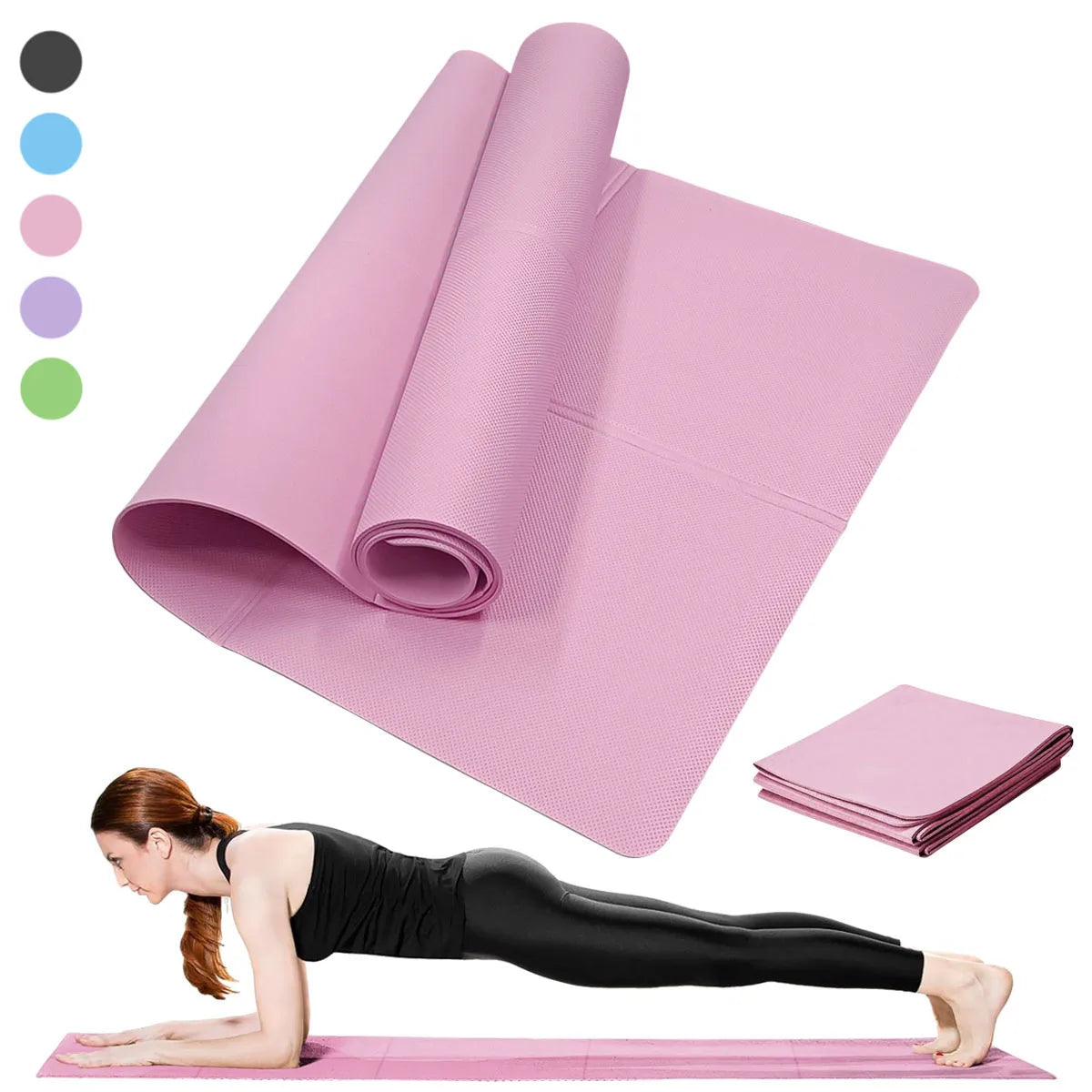 Non-Slip Penny Haul Yoga Mat 3/4/6MM Pilates Fitness Pad Women Home Gym Workout