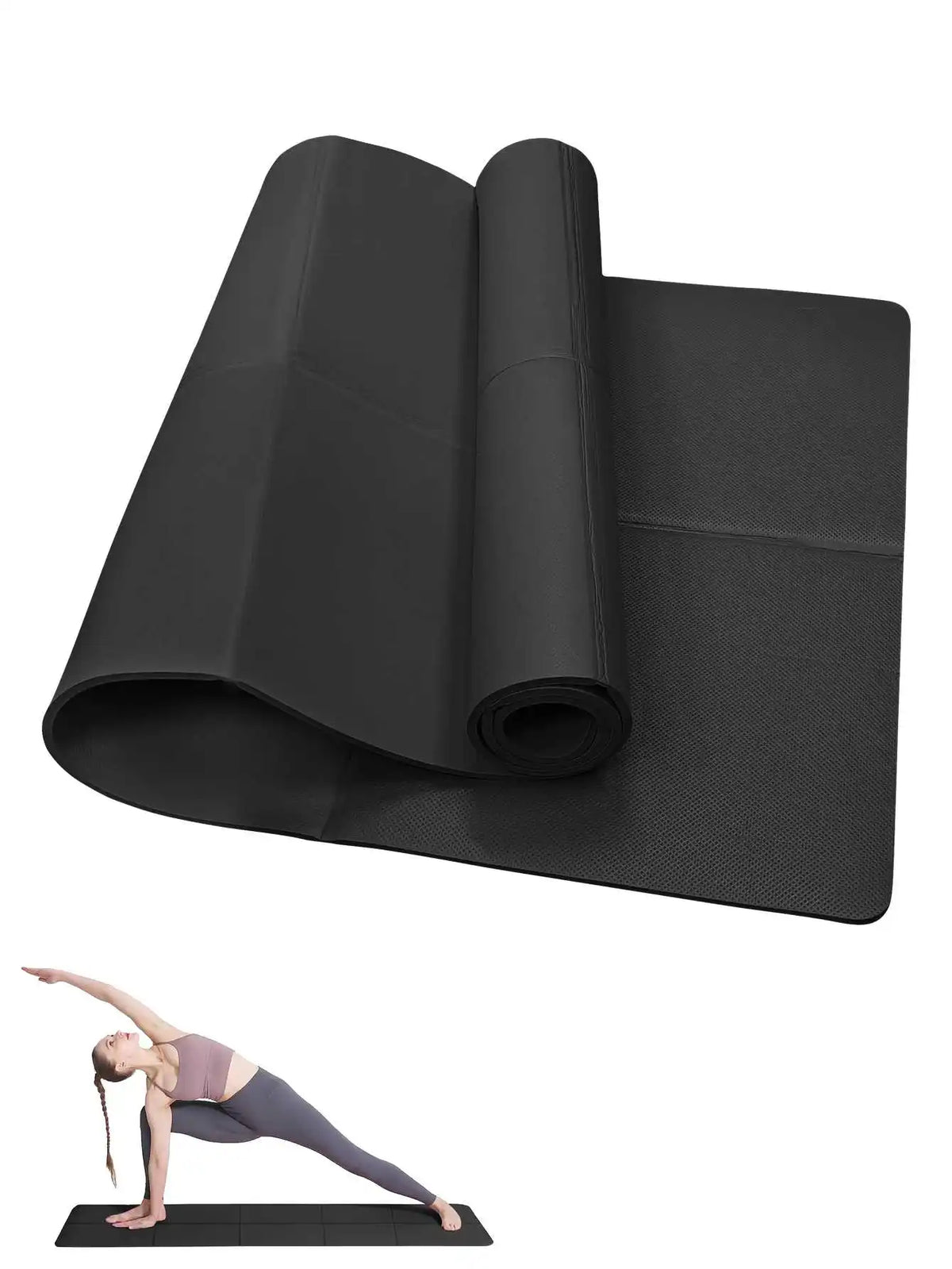 Non-Slip Penny Haul Yoga Mat 3/4/6MM Pilates Fitness Pad Women Home Gym Workout