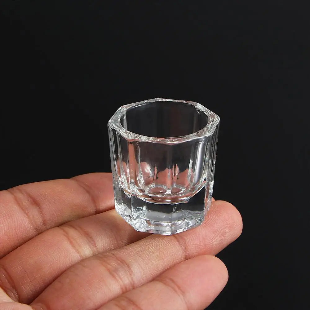 Octagon Crystal Nail Art Mixing Cup UV Powder Mixing Manicure Tool Secondary image