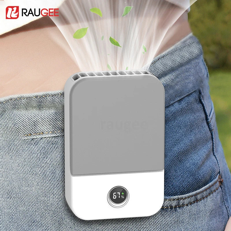 Portable Waist Fan USB Rechargeable Neck Fan