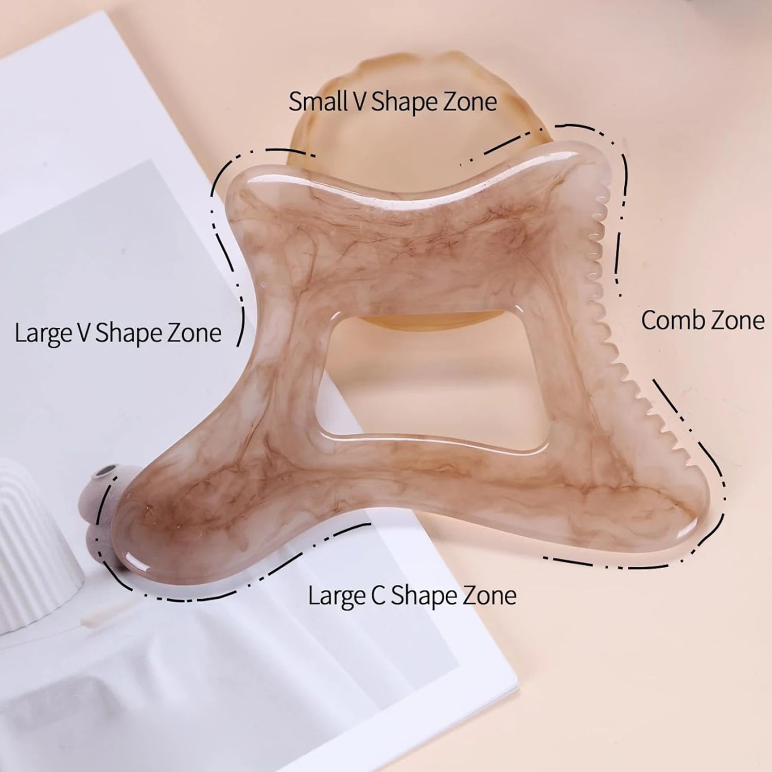 Resin Body Gua Sha Tool UK Large Face & Body Massage Scraper