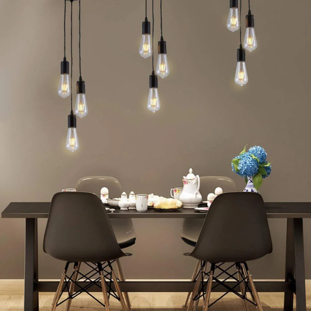 LED Linear Pendant Light E27 for Modern Home & Café Décor